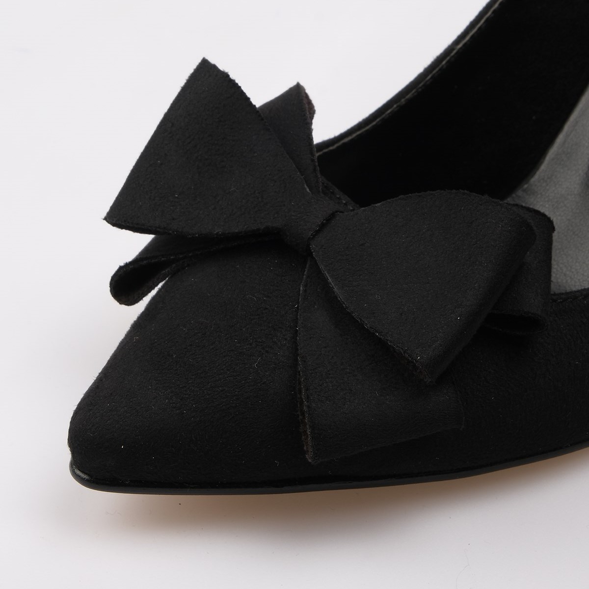 Pantofi CLAUDIA negri din piele întoarsă - imagine 6