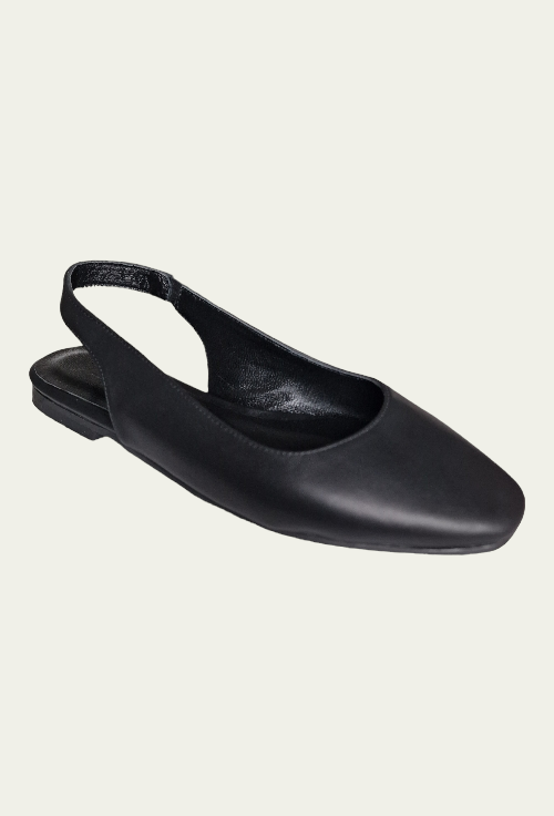 Pantofi RITA negri din piele naturală