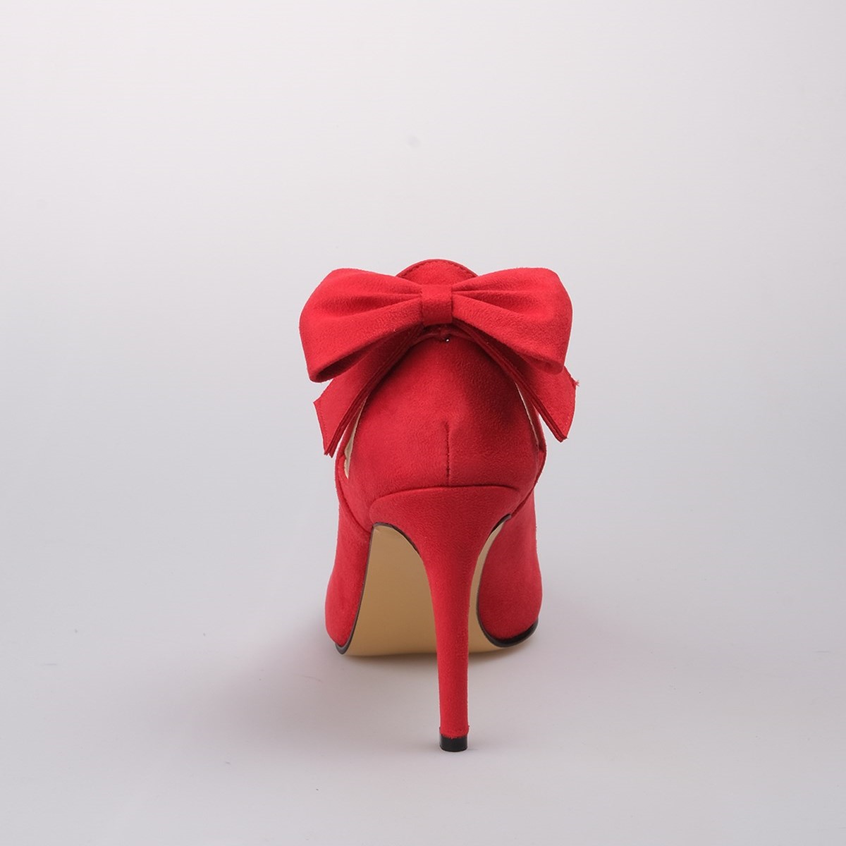 Pantofi IRIS roșii din piele întoarsă - imagine 8