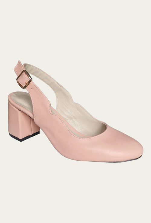 Pantofi ANCA roz din piele naturală