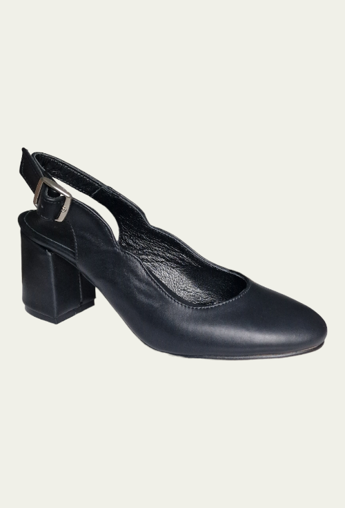 Pantofi ANCA negri din piele naturală