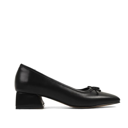 Pantofi DORINA negri din piele naturală - imagine 7