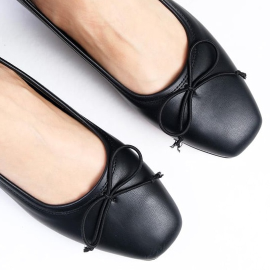 Pantofi DORINA negri din piele naturală - imagine 6