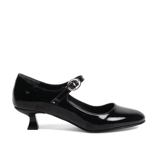 Pantofi NOEMI negri din piele lucioasă - imagine 5