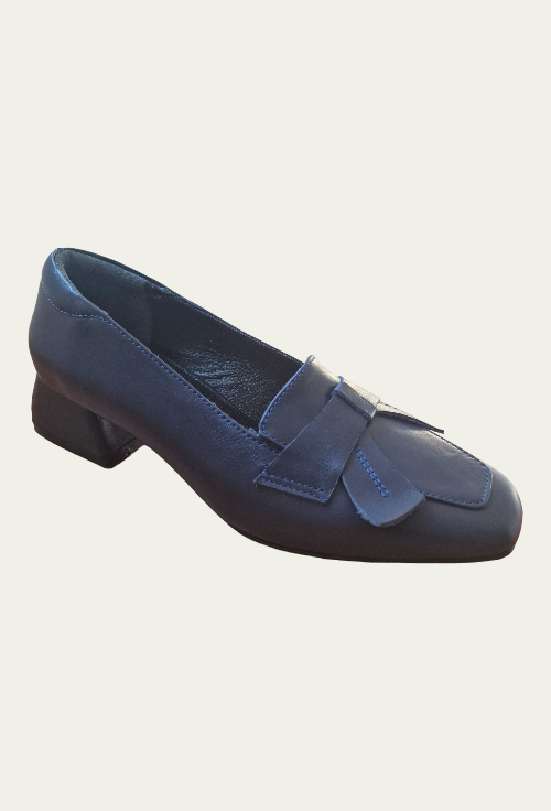 Pantofi ALICE bleumarin din piele naturală