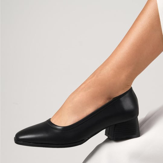 Pantofi STELA negri din piele naturală - imagine 4