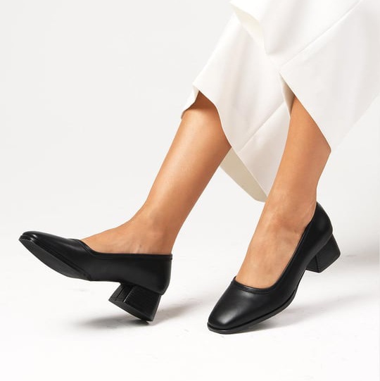 Pantofi STELA negri din piele naturală - imagine 6