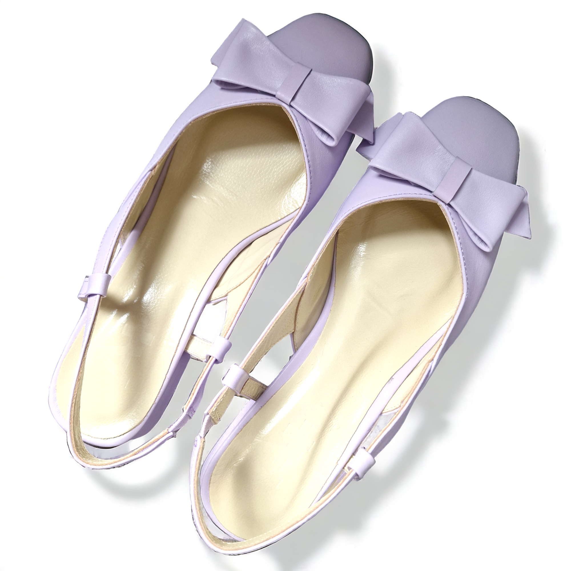 Pantofi CLARA lila din piele naturală - imagine 5