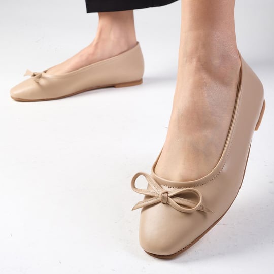 Balerini CAROLINA nude din piele naturală - imagine 5