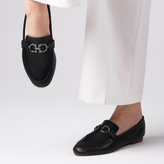 Mocasini AMIRA negri din piele naturală - imagine 5