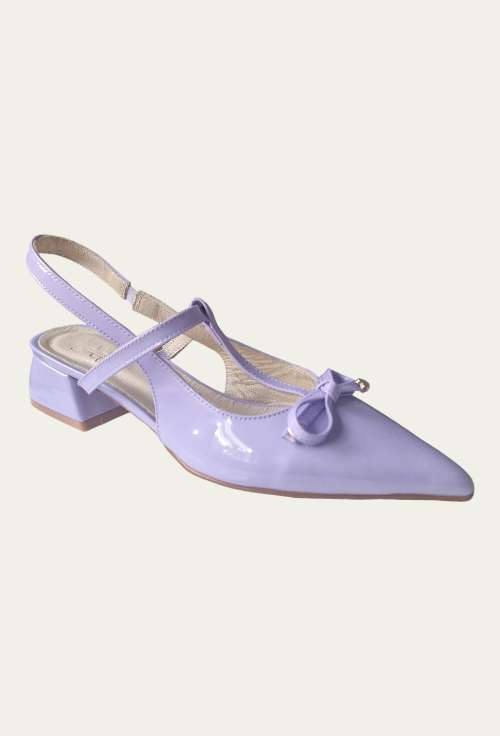 Pantofi DALILA lila din piele lăcuită