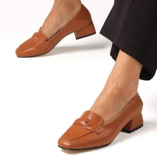 Pantofi ADINA maro din piele naturală